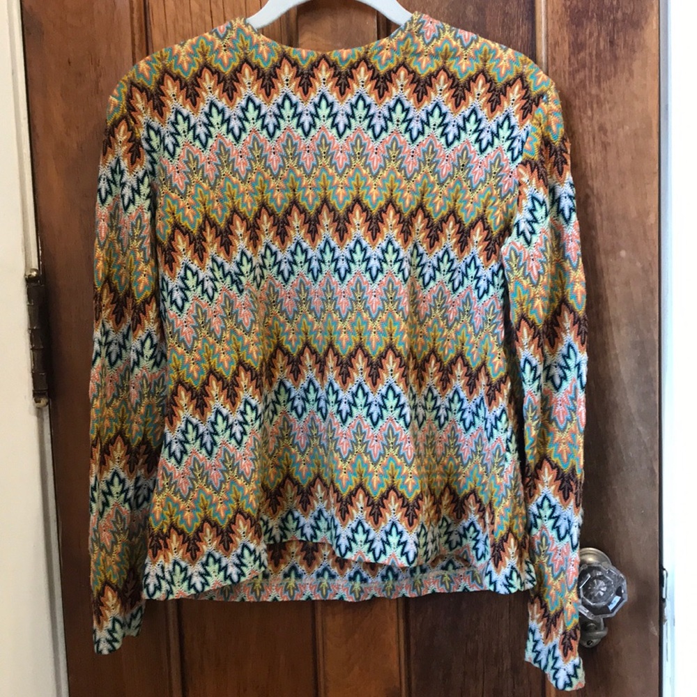 Psychedelic vintage knit top